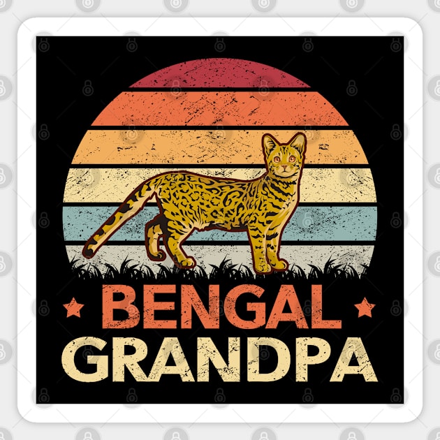 Bengal Grandpa Cat Dad Cats Owner Sticker by Streetwear KKS